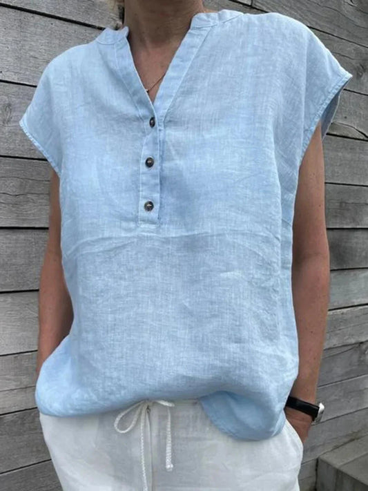 Annia® | Baumwollhemd mit Knopfleiste für Frauen